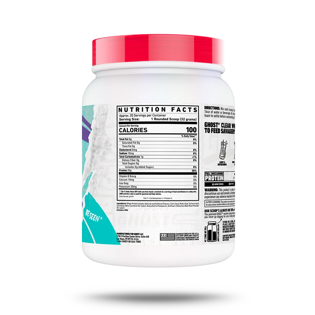 Clear Whey Isolate - Orange Cream, 1lb 20srv