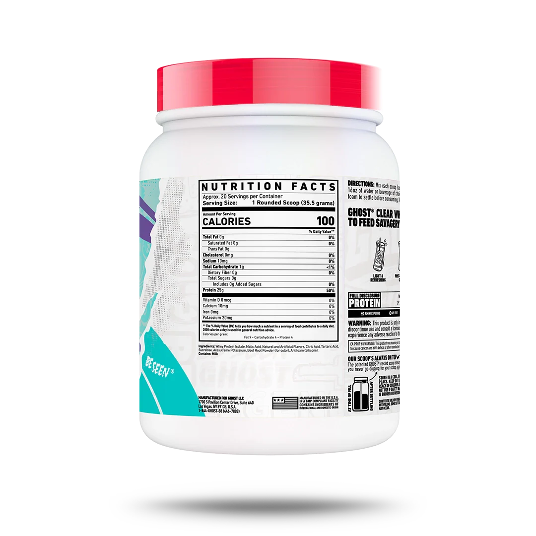 Clear Whey Isolate - Strawberry Watermelon, 1lb 20srv
