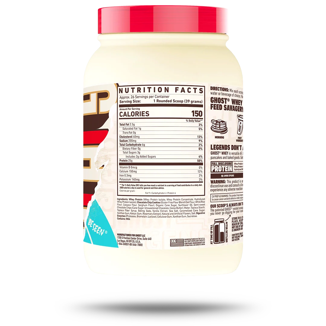 Whey- Chocolate Chip Cookie 2lb, 26srv